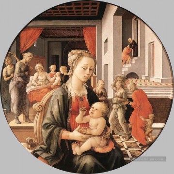  enfant - Vierge à l’enfant et scènes de la vie de Sainte Anne Renaissance Filippo Lippi